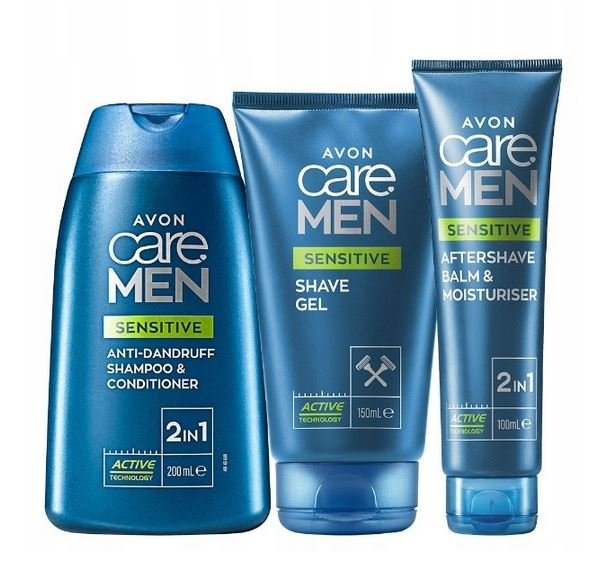 

Avon, Men Sensitive 3, набор косметики, 3 шт.