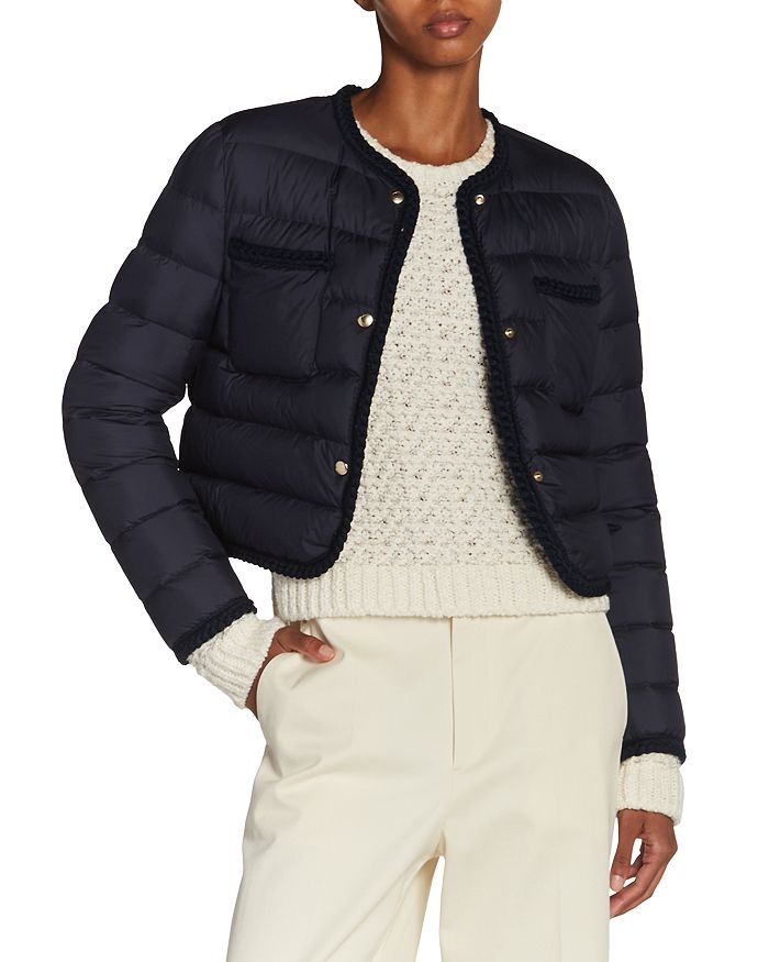 

Стеганая куртка с плетеной отделкой Gencay Moncler, синий