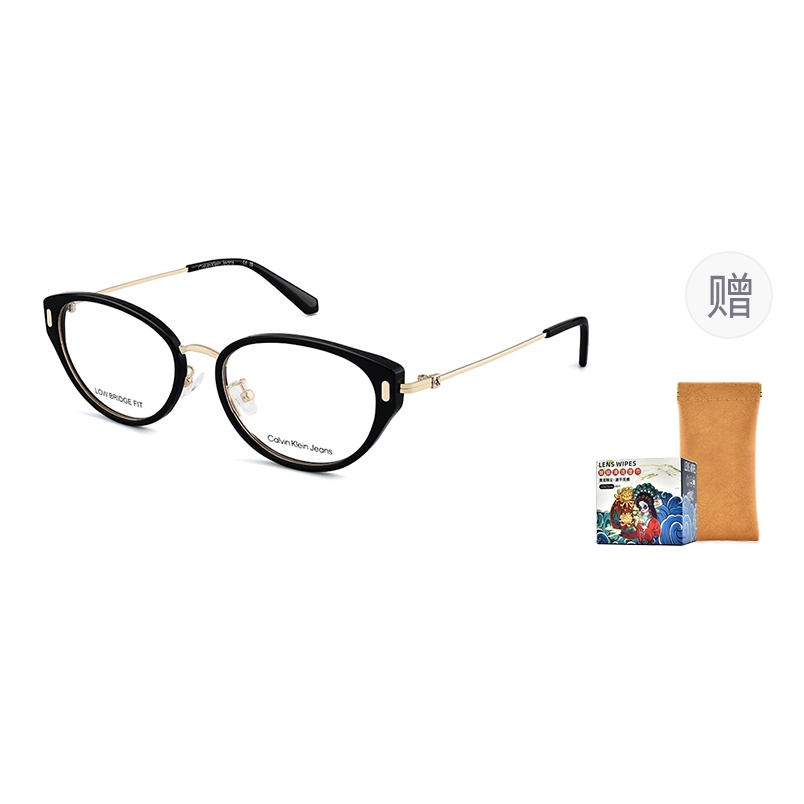 

Calvin Klein Унисекс оправа для очков, 001-Black/Gold