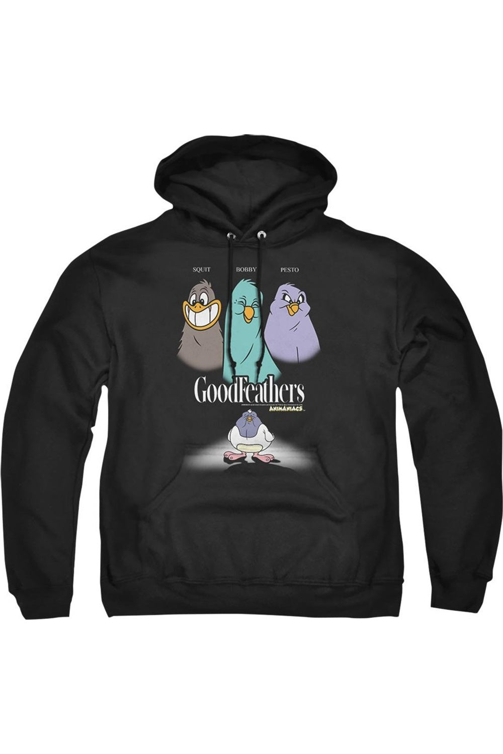 

Толстовка с капюшоном Animaniacs Goodfeathers для взрослых Gildan, черный