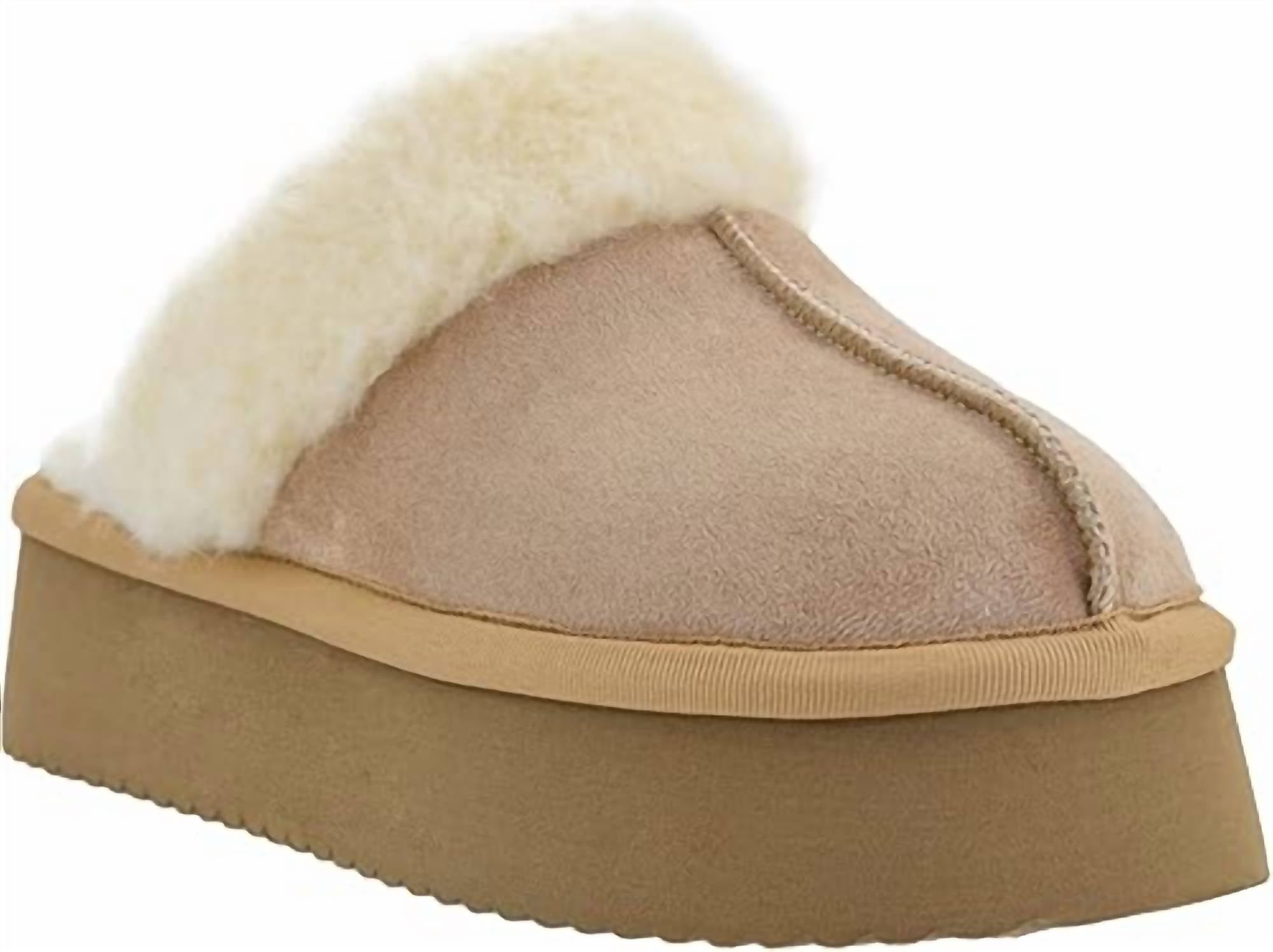 Женские уютные замшевые тапочки на платформе Cuddle Up, цвет камель Corkys Footwear, коричневый