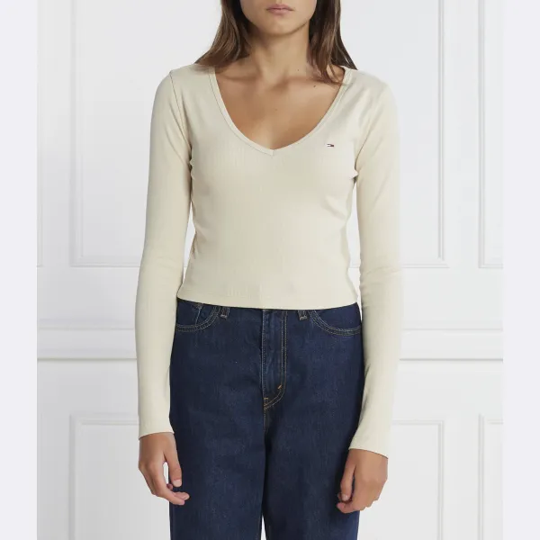 

Узкая блузка Tommy Hilfiger, бежевый