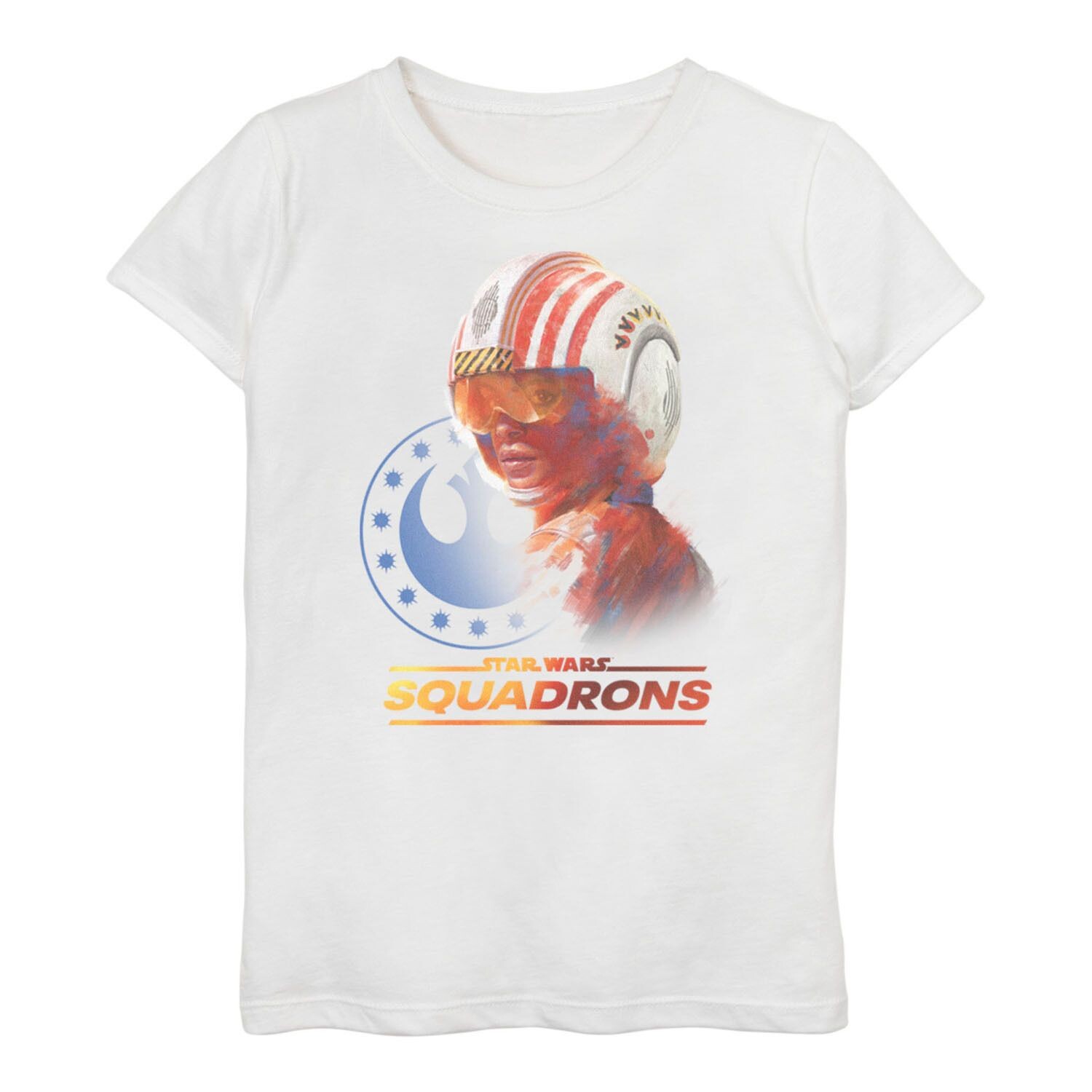 

Футболка с логотипом Star Wars: Squadrons Rebel Pilot для девочек 3–16 лет Licensed Character