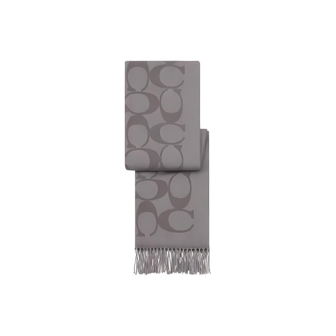 

COACH Кашемировый вязаный шарф унисекс серый, Gray