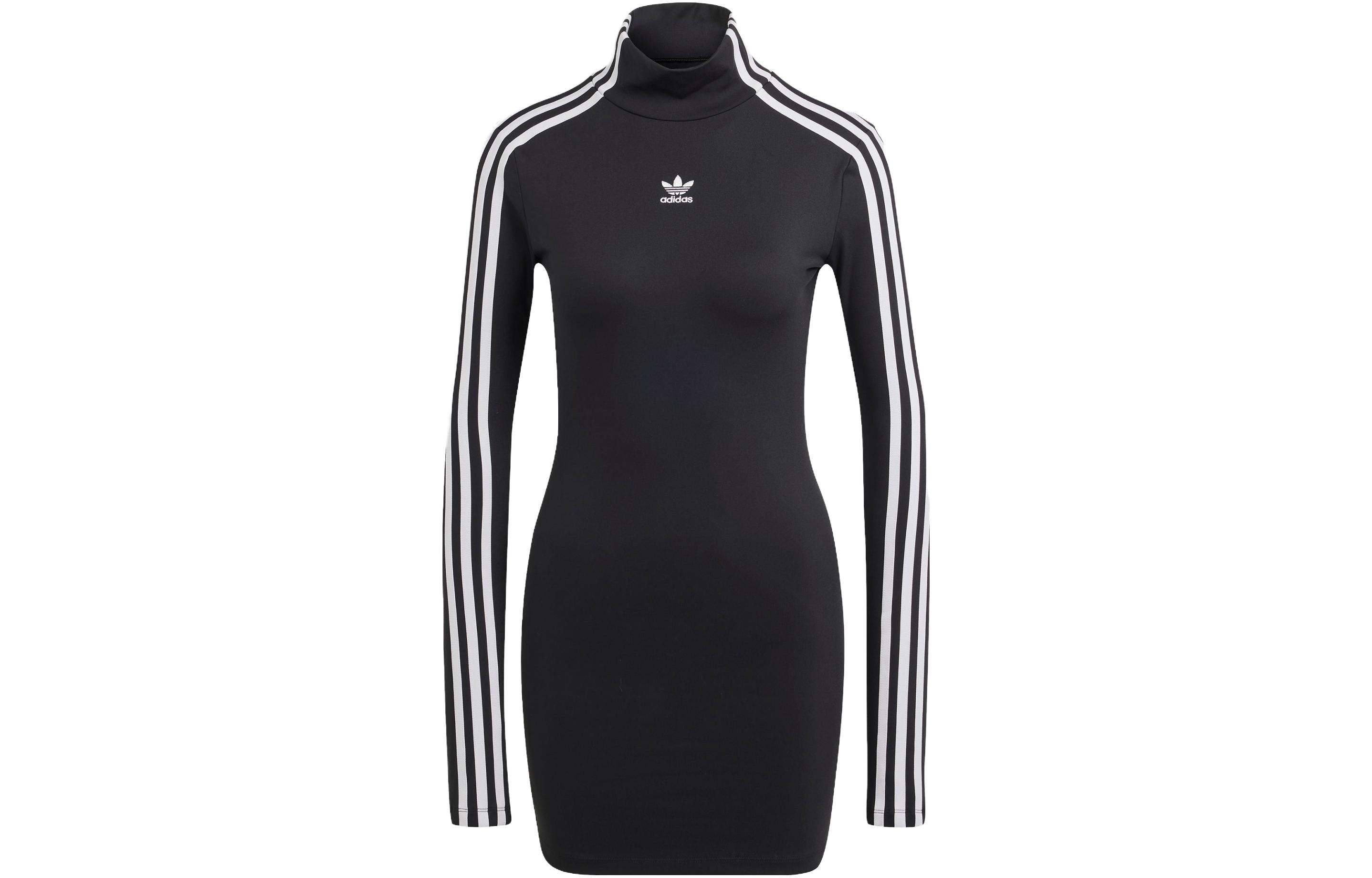 

Женское платье с длинными рукавами Adidas Originals, цвет Black