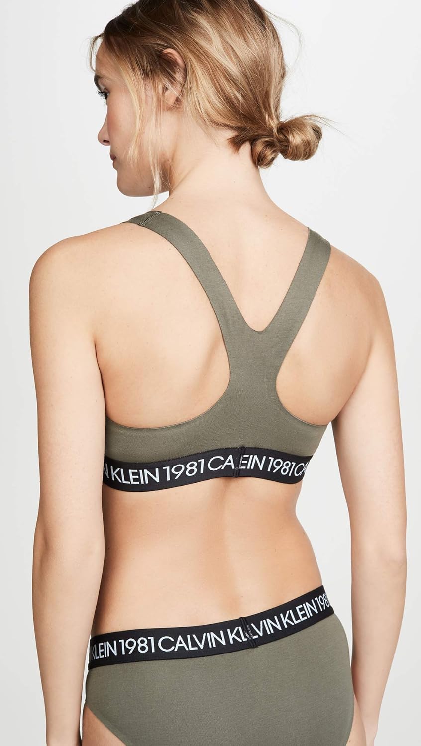 Женский бюстгальтер-бралетт Calvin Klein Animal Micro Unlined, Green — фото 3