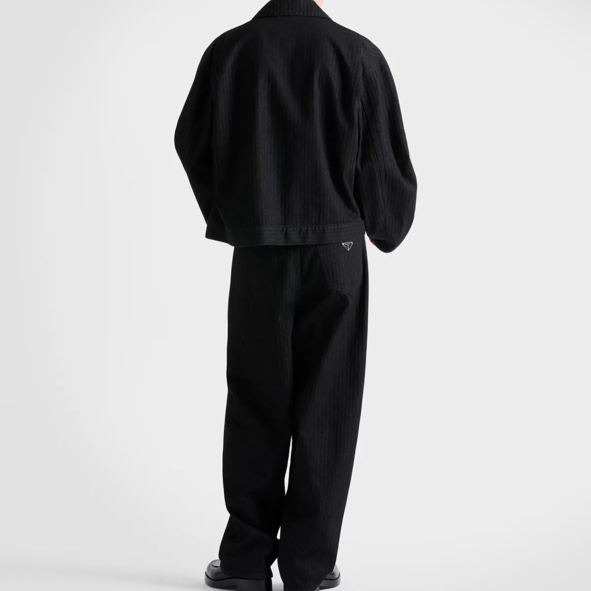 Джинсовая куртка PRADA, Black — фото 4