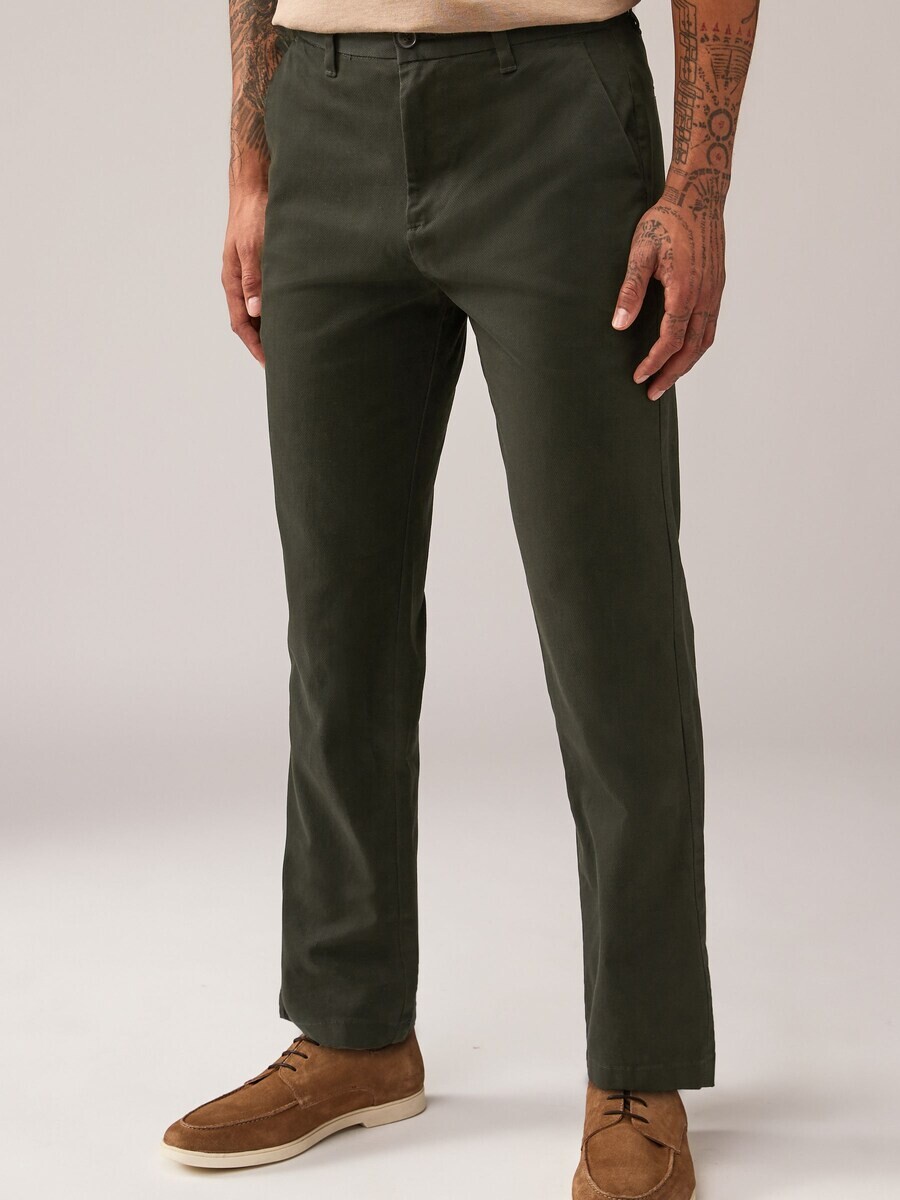 Брюки чинос Next Regular Chino Pants, хаки — фото 2