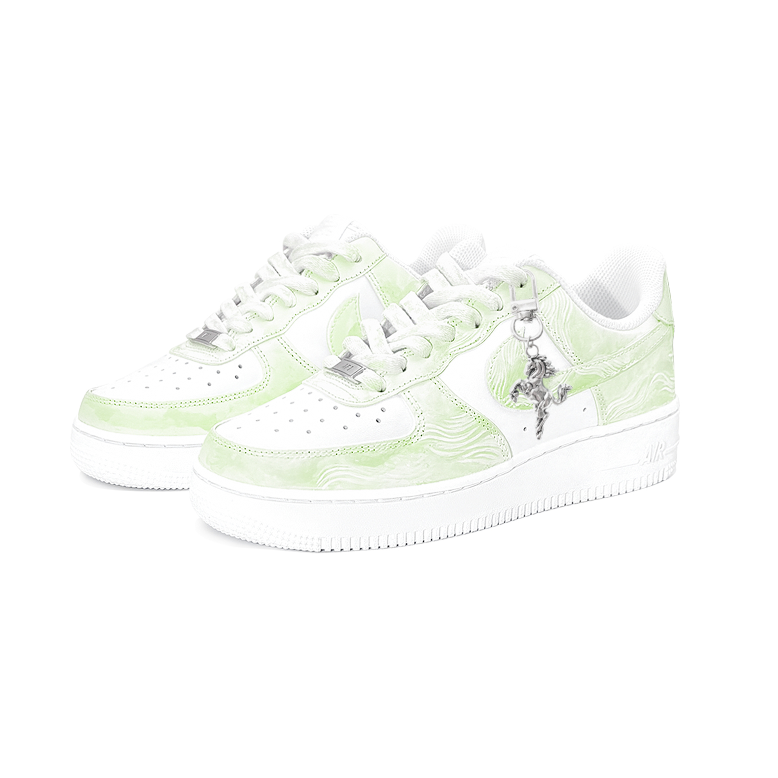 Nike Сумка-шоппер Air Force 1, посвященная китайскому Новому году и культуре лошадей, цвет «Весенний бутон» (зеленый) — фото 4