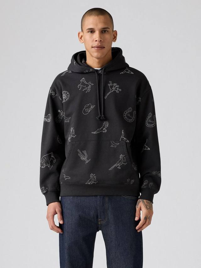 

Худи из хлопковой смеси с круглым вырезом Levi's