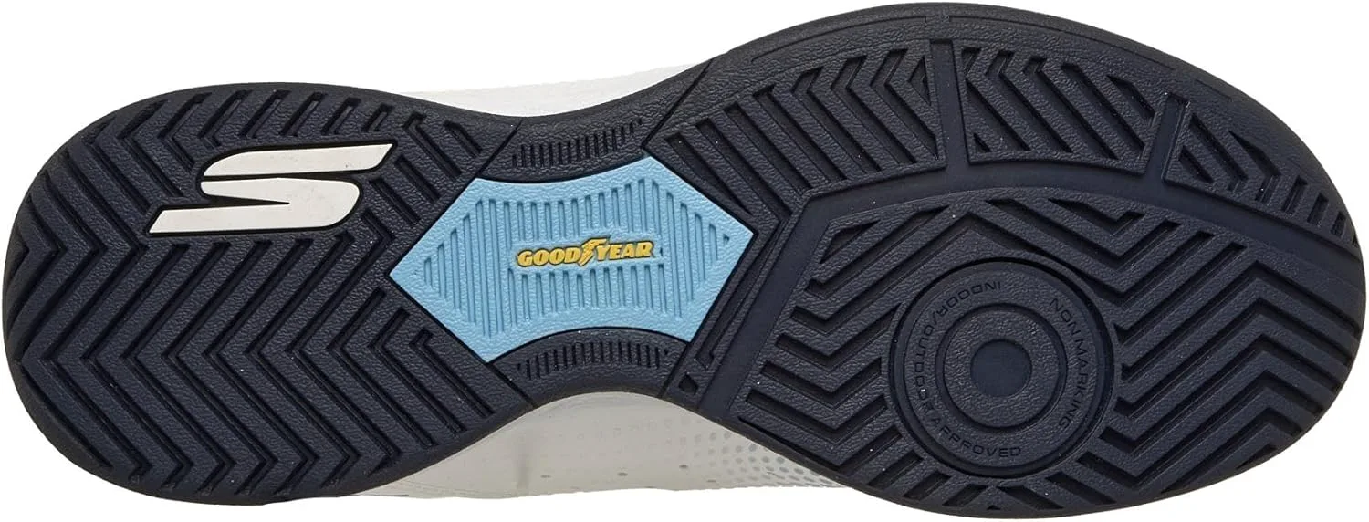 Мужские кроссовки Skechers Viper Court Reload с легким надеванием без рук, белый — фото 4