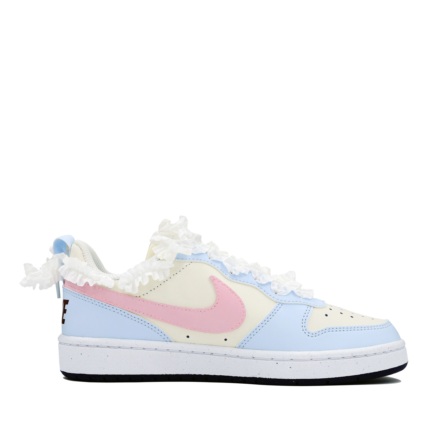 

Кроссовки Nike Court Borough Skateboarding Shoes Women's Low-top Blue/beige/pink, цвет Misty Sea