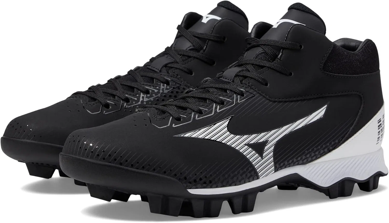 Мужские кроссовки Mizuno Wave Lightrevo Mid Trainers, Black White — фото 2