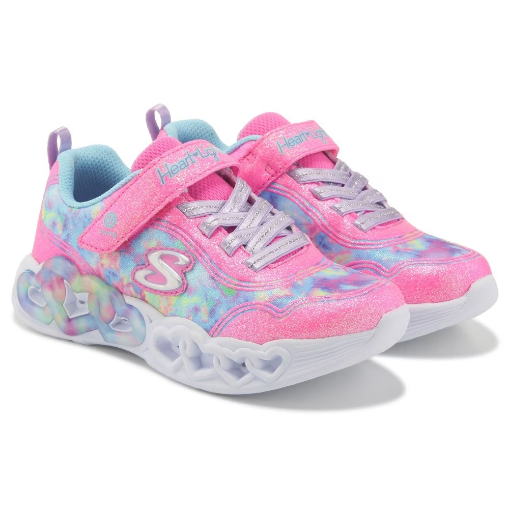 

Сердце огни светятся кроссовки маленький/большой ребенок Skechers, мультиколор