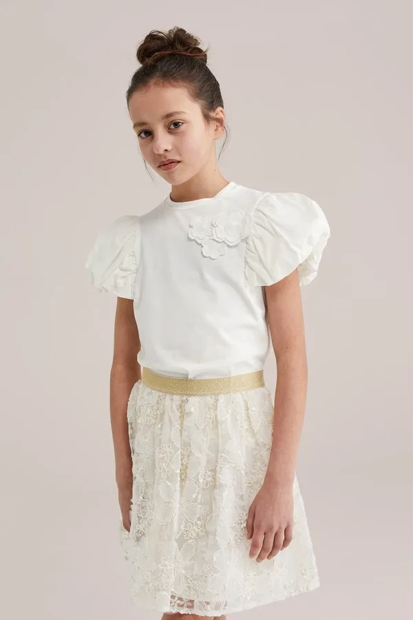 Блузка кремового цвета We Fashion, Off-White — фото 2