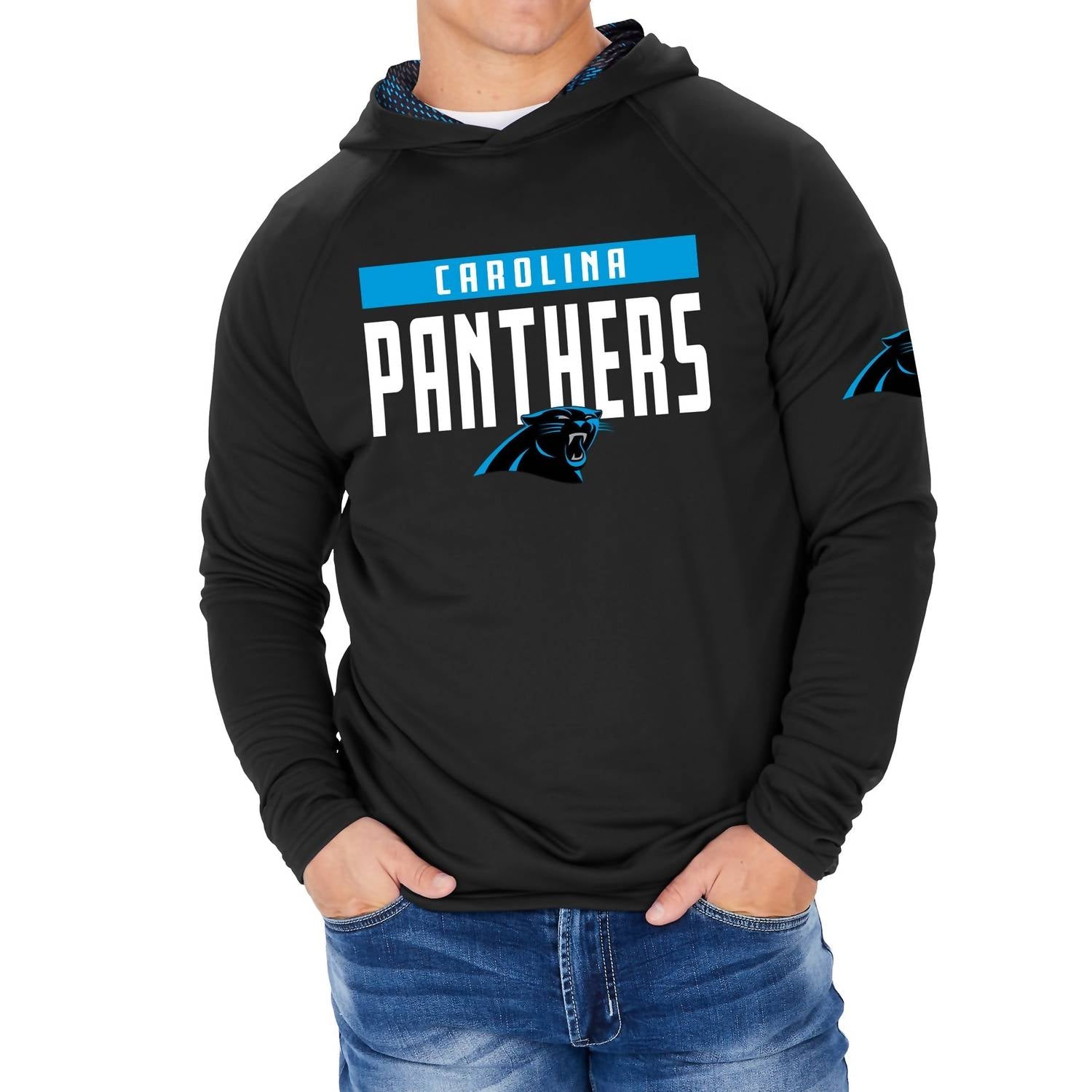 

Толстовка с капюшоном Nfl Carolina Panthers Team Color In Black Zubaz