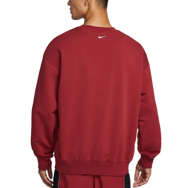Nike Мужская толстовка с круглым вырезом, красная, средней толщины — фото 3