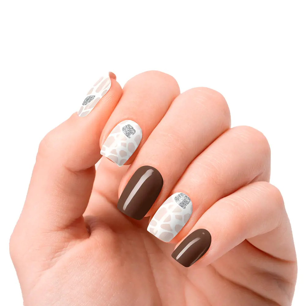 Лак для ногтей Láminas de uñas de gel suzanne premium glam #glitter Nooves, 20 шт. — фото 3