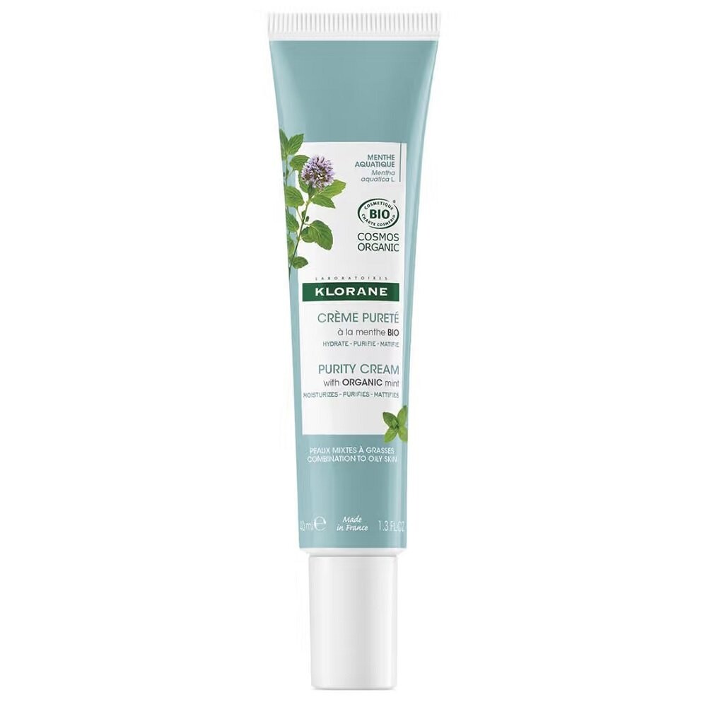

Klorane, Aquatic Mint Purity Cream, Крем для комбинированной и жирной кожи, 40мл