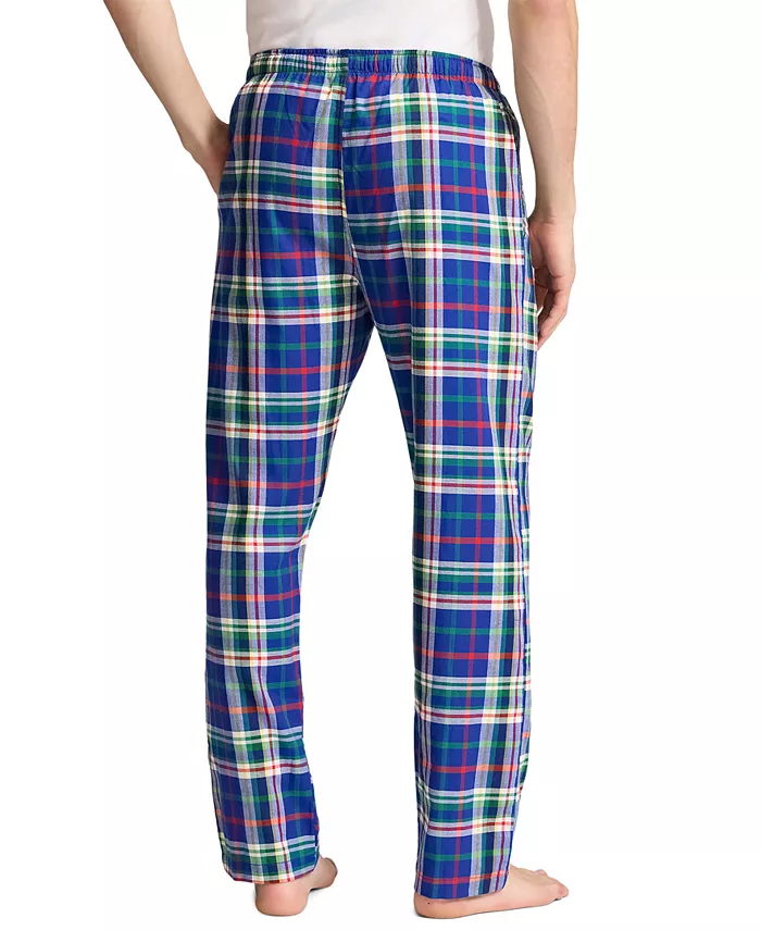 Мужские пижамные брюки из фланели в клетку Polo Ralph Lauren, красный — фото 2