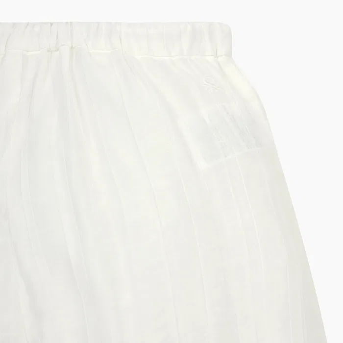 Детские белые широкие брюки от Benetton Kids — фото 4
