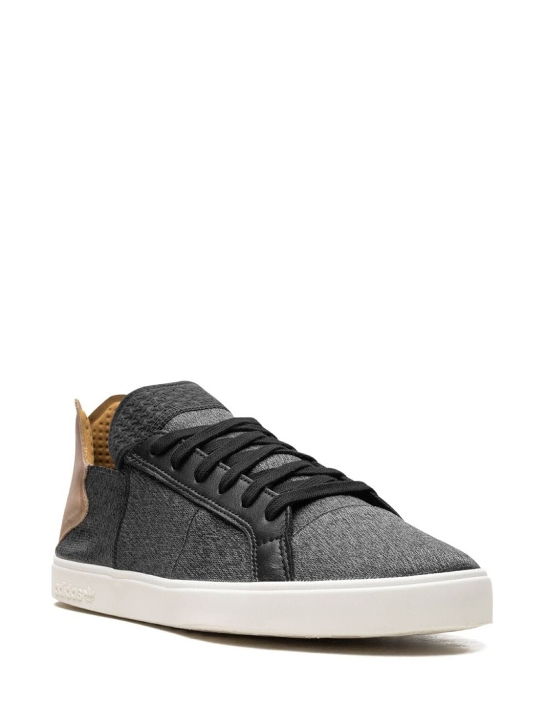 Кроссовки adidas x Pharrell Williams Vulc Lace-Up "Core Black/Granite/Chalk White", серый — фото 2