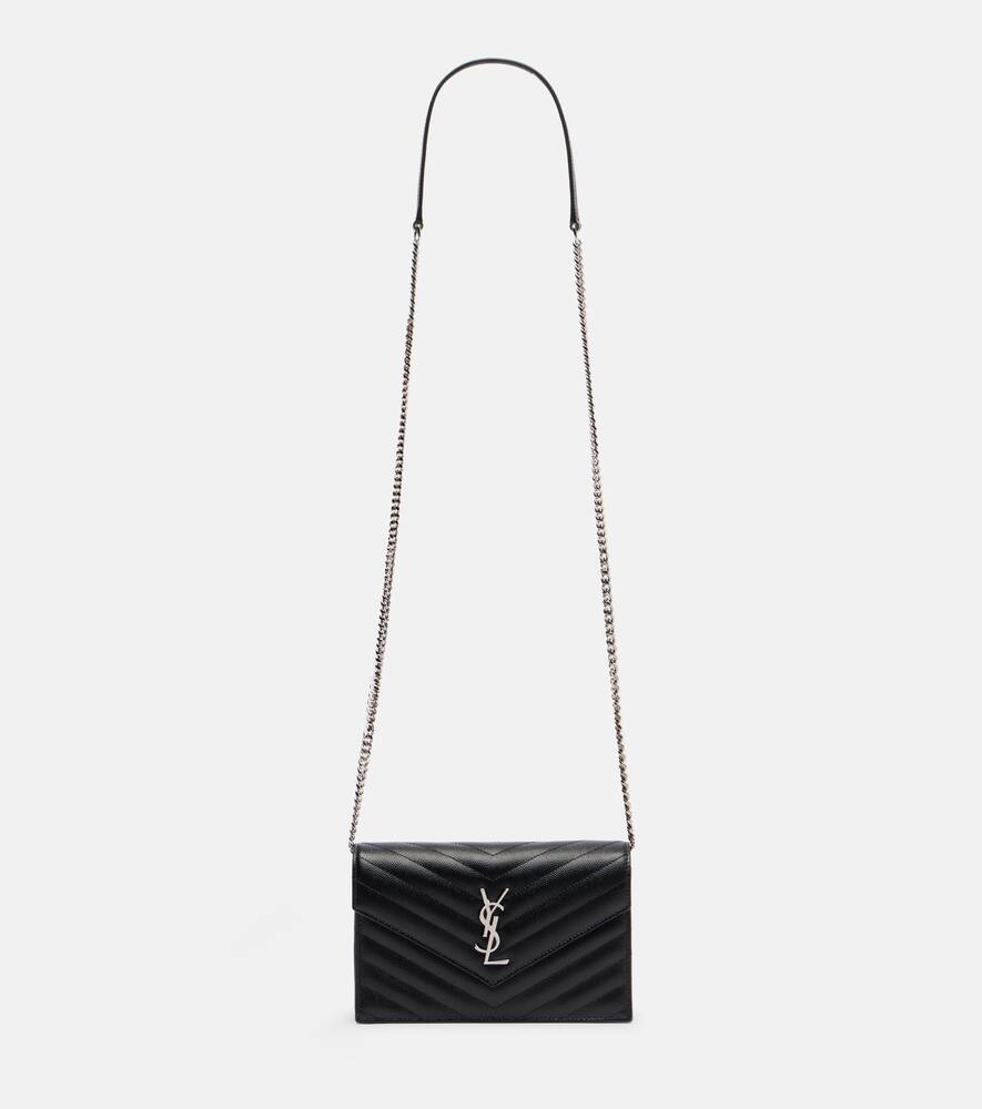 

Кошелёк на цепочке Cassandre Envelope Small из кожи Saint Laurent, Nero