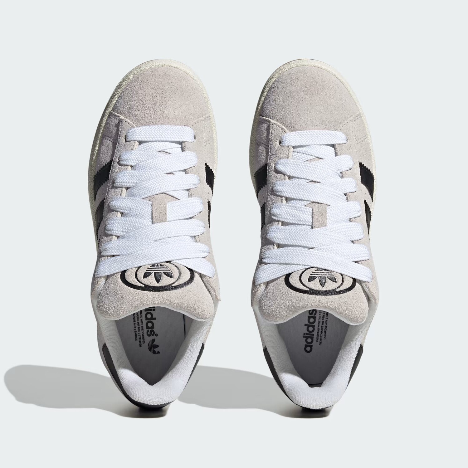 Кроссовки кампуса 00-х годов Adidas, цвет Crystal White/Core Black/Off White — фото 3