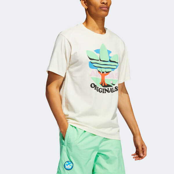 Футболка adidas originals Trefoil Tree T-shirt 'Non Dyed', цвет non dyed/multicolor — фото 4