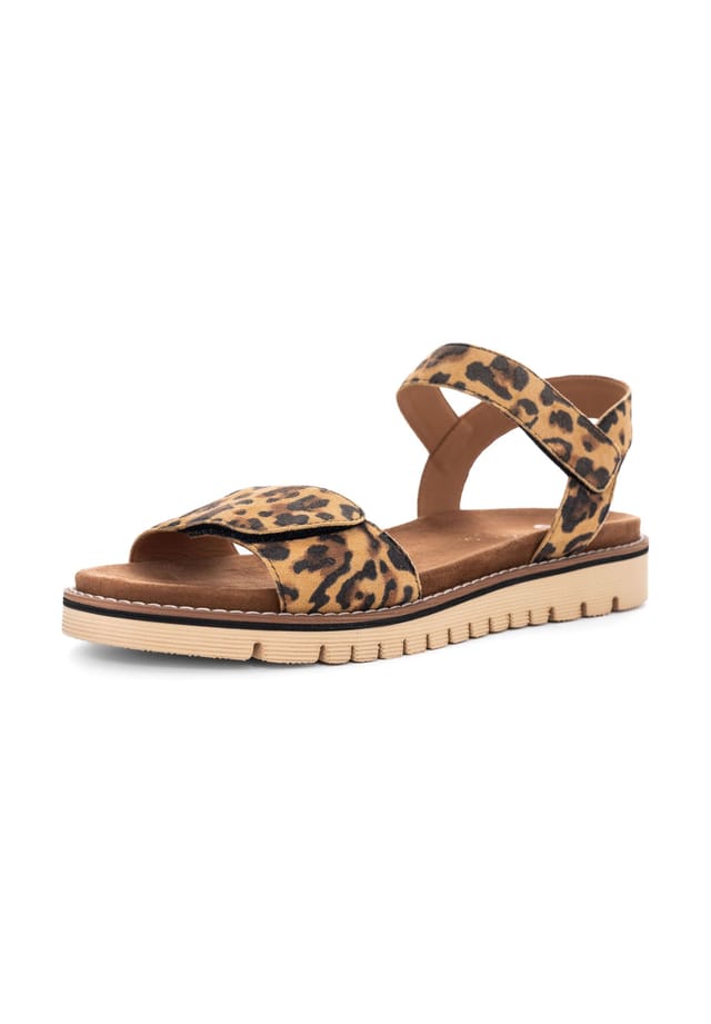Кожаные сандалии Ara, цвет leopard