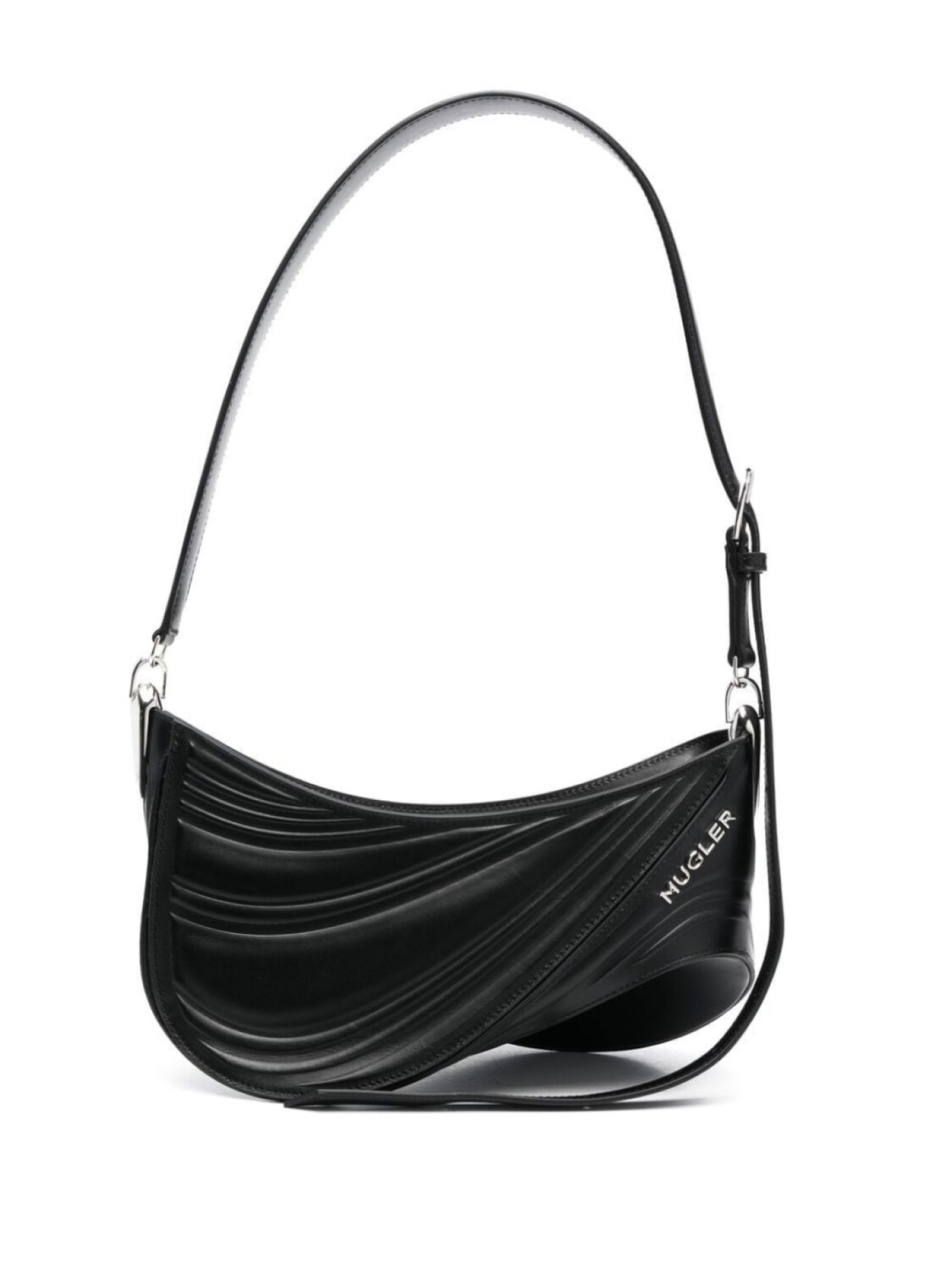 

Mugler сумка через плечо Spiral Curve 01 среднего размера, черный
