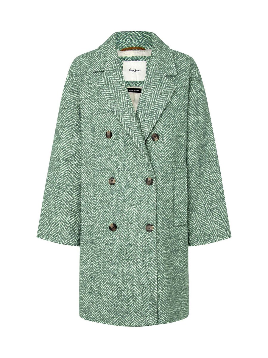 

Пальто межсезонное Pepe Jeans Camille, цвет Emerald/White