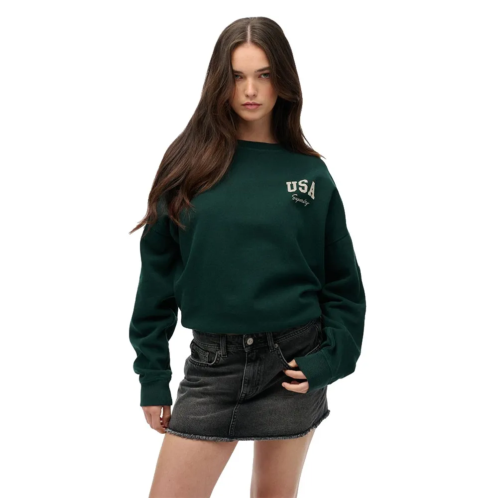 

Толстовка Superdry Athletic Relaxed, зеленый