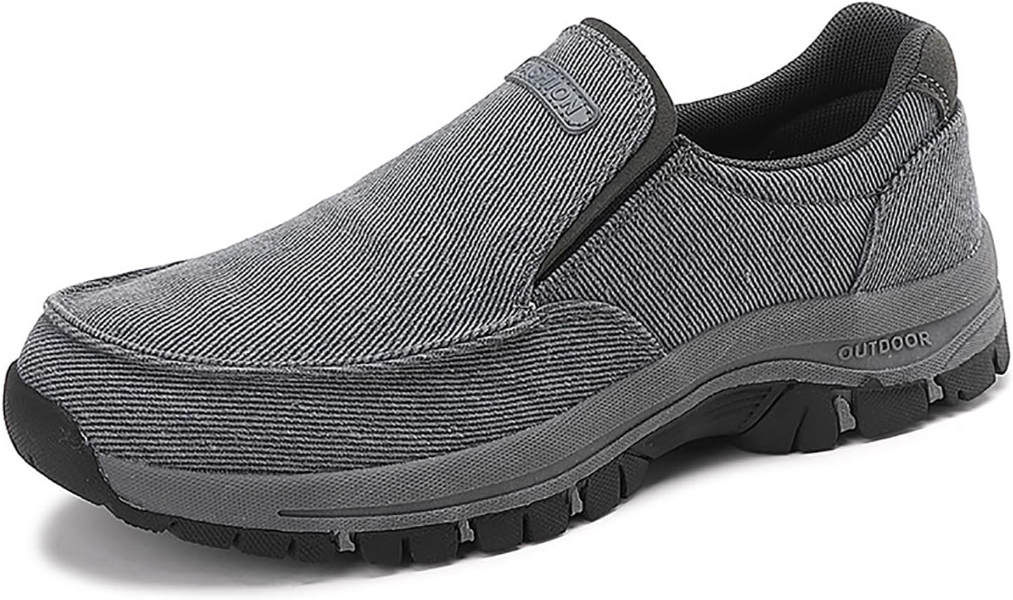 

Мужские лоферы с легким скольжением, повседневная обувь, комфортные, мягкие, легкие, дышащие кроссовки для прогулок, путешествий, вождения и активного отдыха Generic, серый
