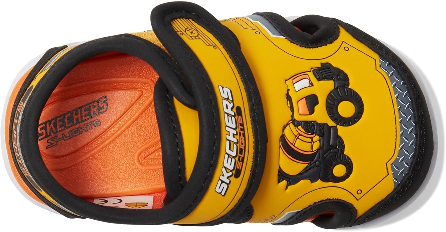 Сандалии Skechers Kid's Hypno-Splash, черный/желтый — фото 2