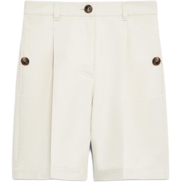 

Женские повседневные шорты цвета айвори WEEKEND MaxMara, слоновая кость