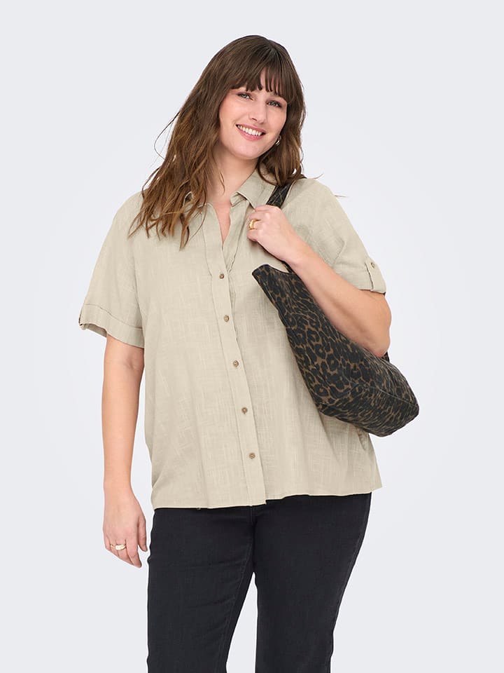 

Рубашка ONLY Carmakoma, бежевый