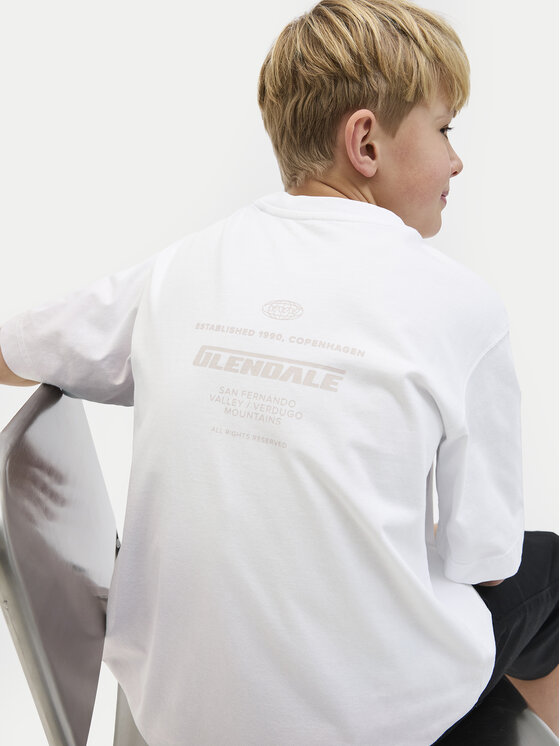Свободная футболка Interlude 12274719 Jack&Jones Junior, фиолетовый — фото 4