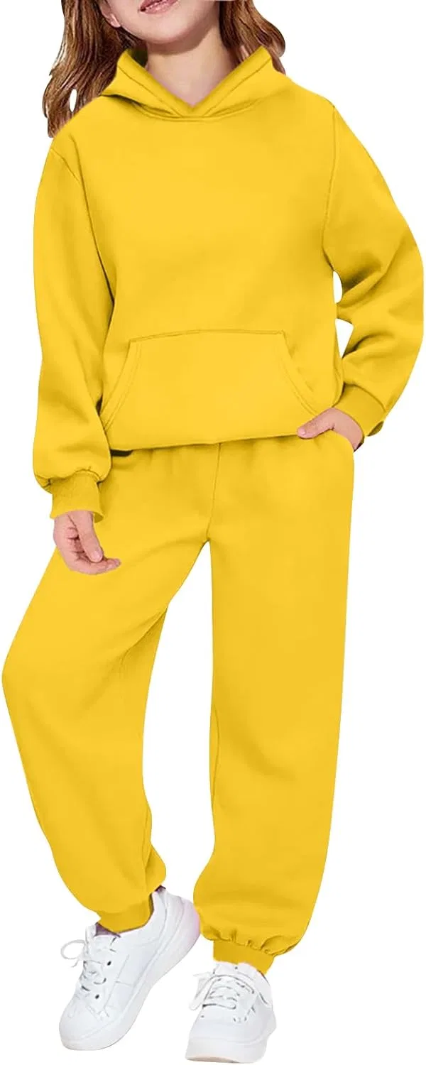 Спортивный костюм из флиса, Generic, 2 предмета, желтый