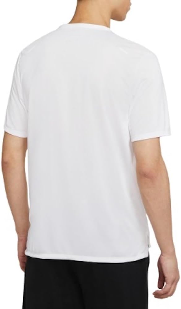 Мужская беговая футболка с коротким рукавом Nike Dri-FIT Rise 365, White — фото 2
