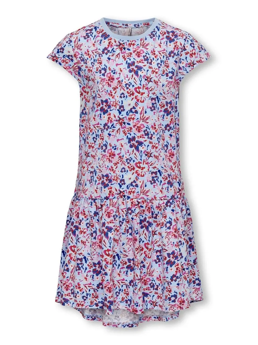 

Мини-платье KIDS ONLY "KOGIDA C/S CUTLINE DRESS JRS", с воланом, цвет Clear Sky Aop:Floral
