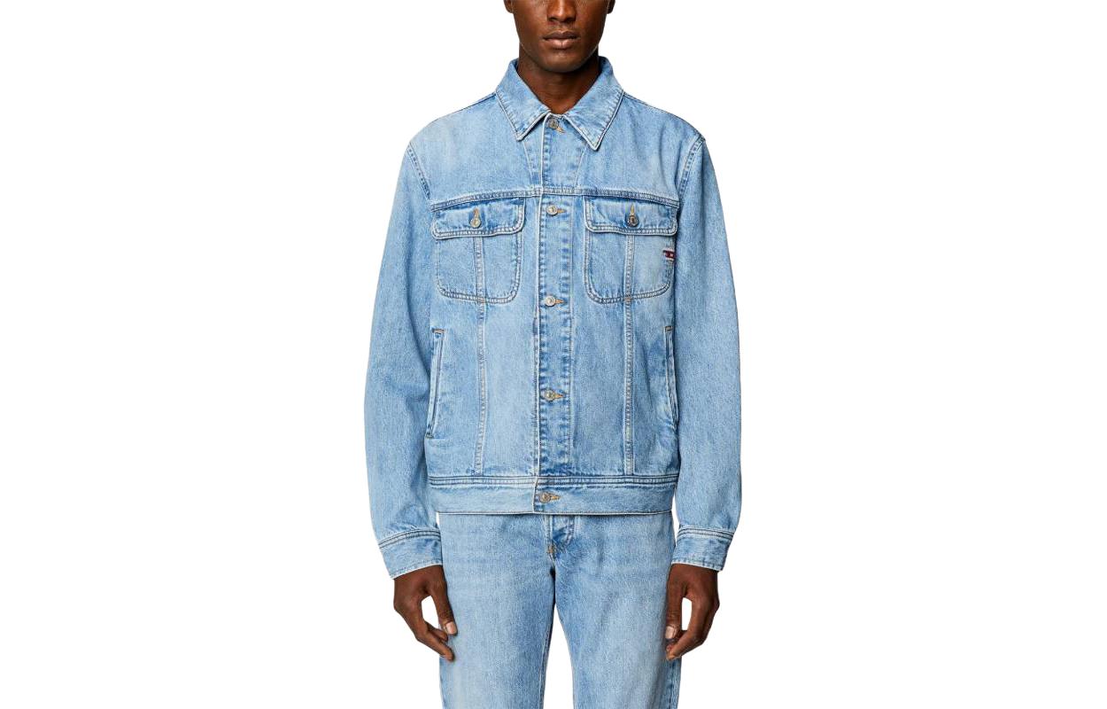 

DIESEL Джинсовая куртка прямого кроя, Blue