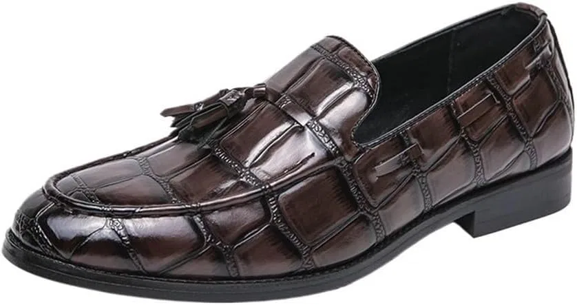 Туфли лоферы, коричневый, Mens Burnished Toe Loafers DHFIRUFSHLO