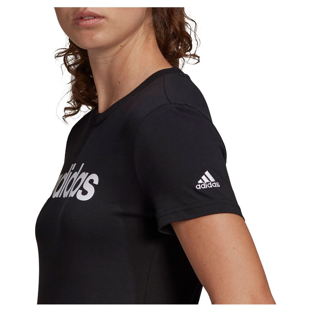 Футболка adidas Sportswear Essentials Slim Logo, черный — фото 4