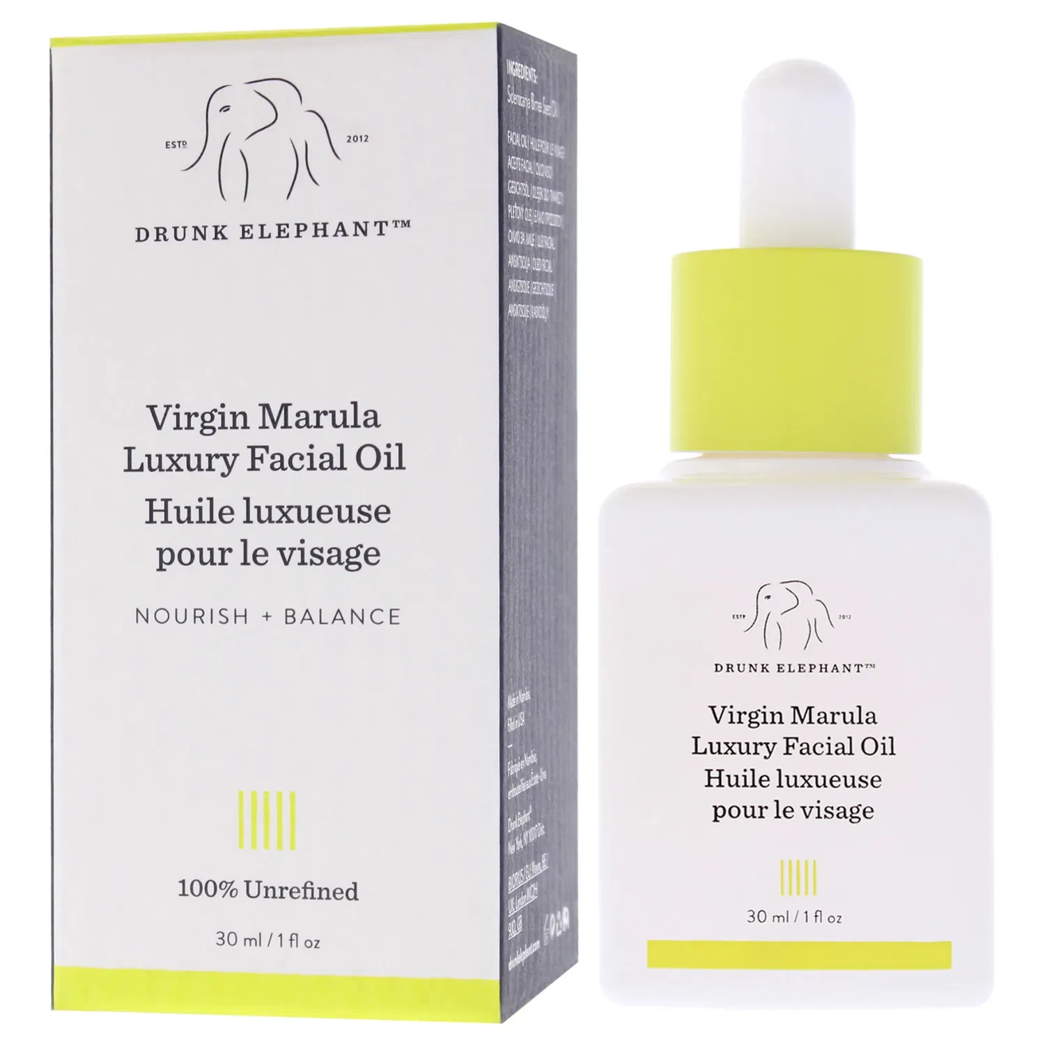 Роскошное масло для лица Virgin Marula от Drunk Elephant для женщин - 28 г, Clear — фото 4
