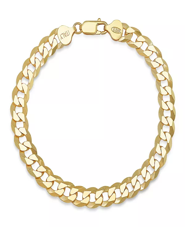 

Серебряный браслет-унисекс с бриллиантовой огранкой Steeltime, gold