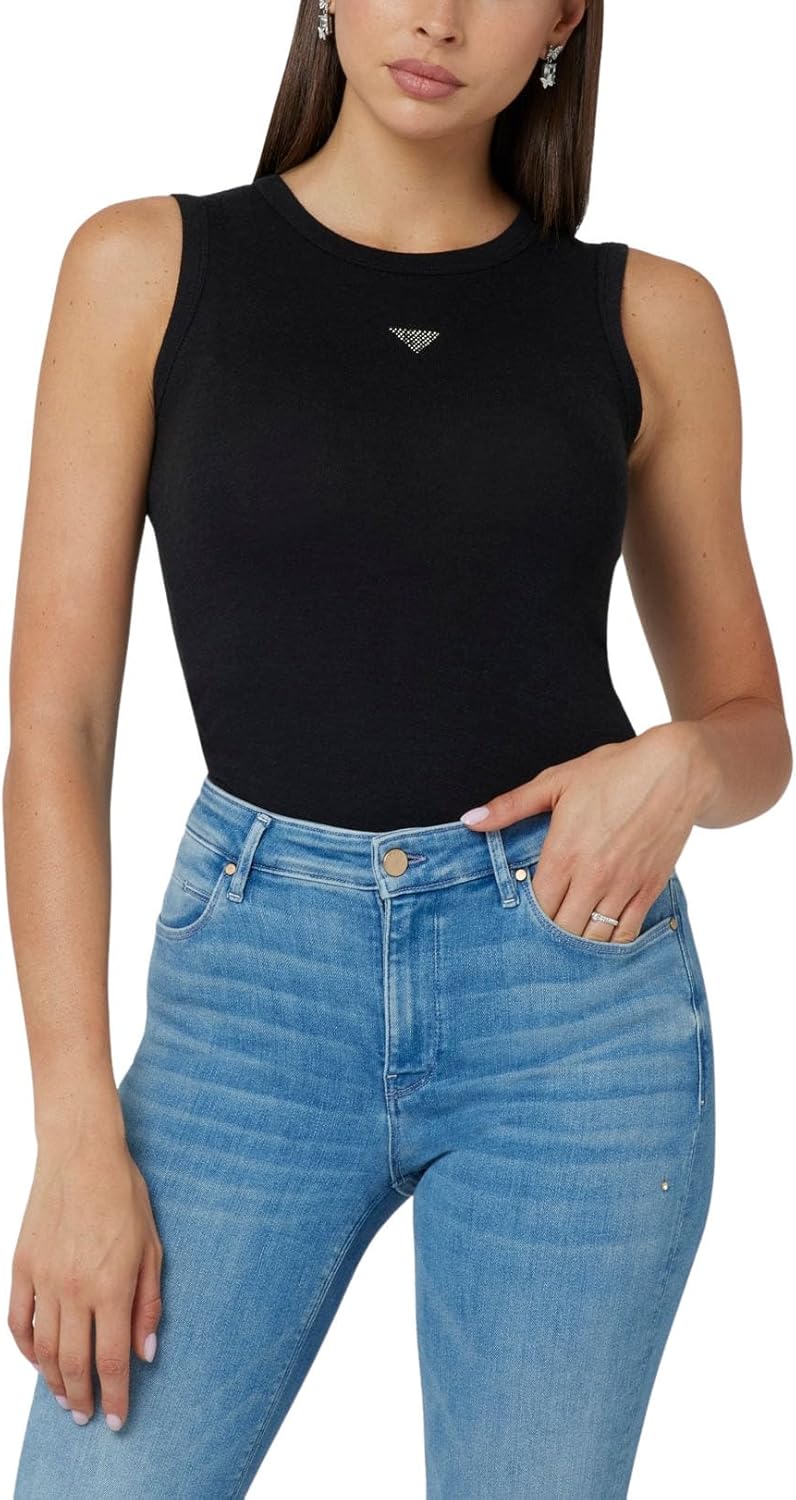 

Женский топ Guess без рукавов Michela с декоративными элементами, Jet Black