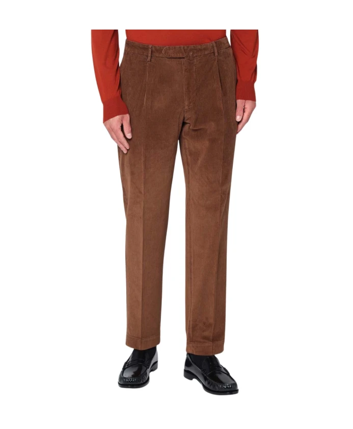 

Коричневые хлопчатобумажные брюки Santaniello, коричневый