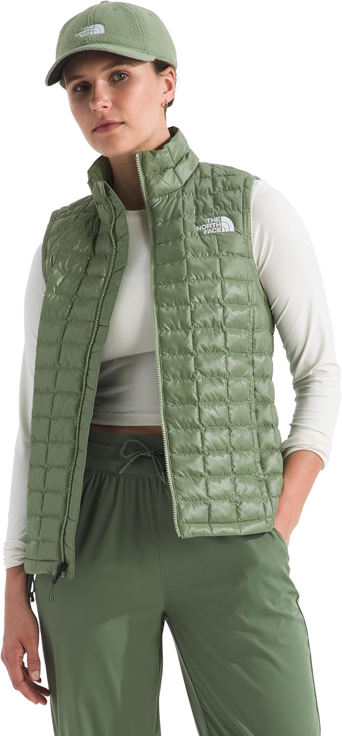 

THE NORTH FACE Женская жилетка Thermoball Легкая утепленная жилетка на молнии с синтетическим утеплителем, ветрозащитная и влагоотталкивающая, Bark Mist