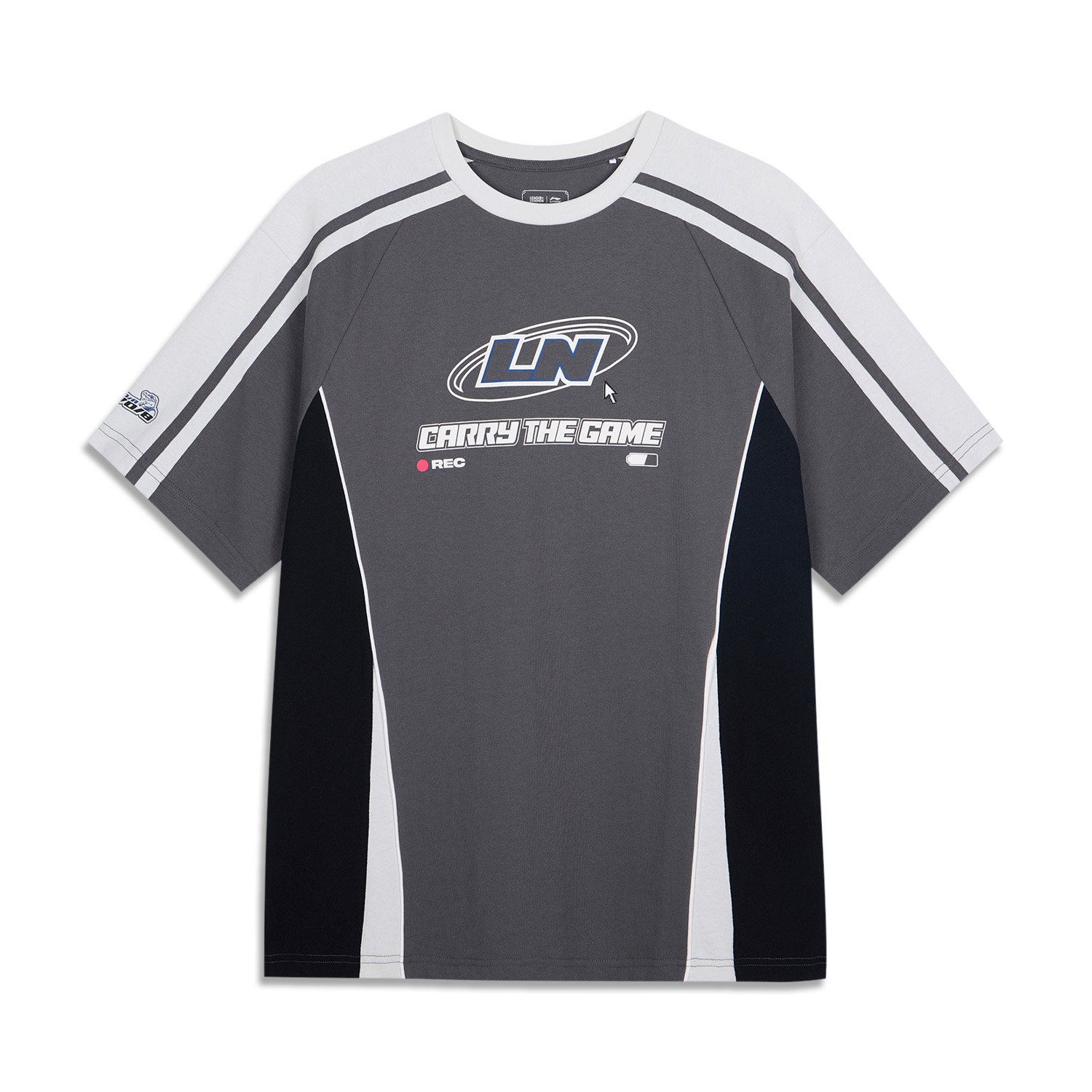 

LINING Футболка Unisex Coal Smoke Gray/Black, Черный, LINING Футболка Unisex Coal Smoke Gray/Black